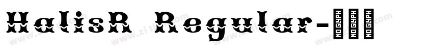 HalisR Regular字体转换